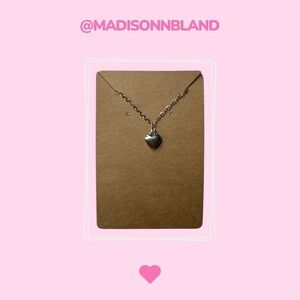 Handcrafted Heart Pendant Bracelet- Sterling Silver